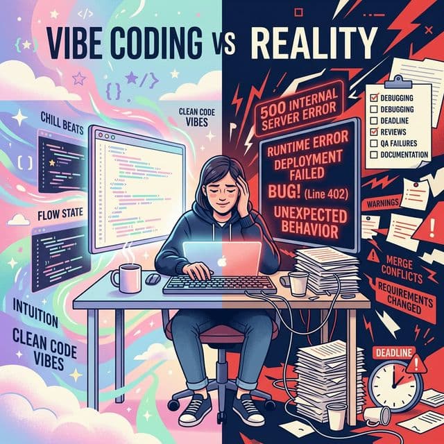 Vibe Coding vs. Reality: A Deep Dive for Non-Technical Founders on Building Scalable Applications in the AI Era
